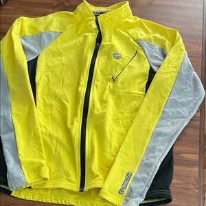 Pearl Izumi Vibrant Yellow and Gray Women’s Cycling Jacket